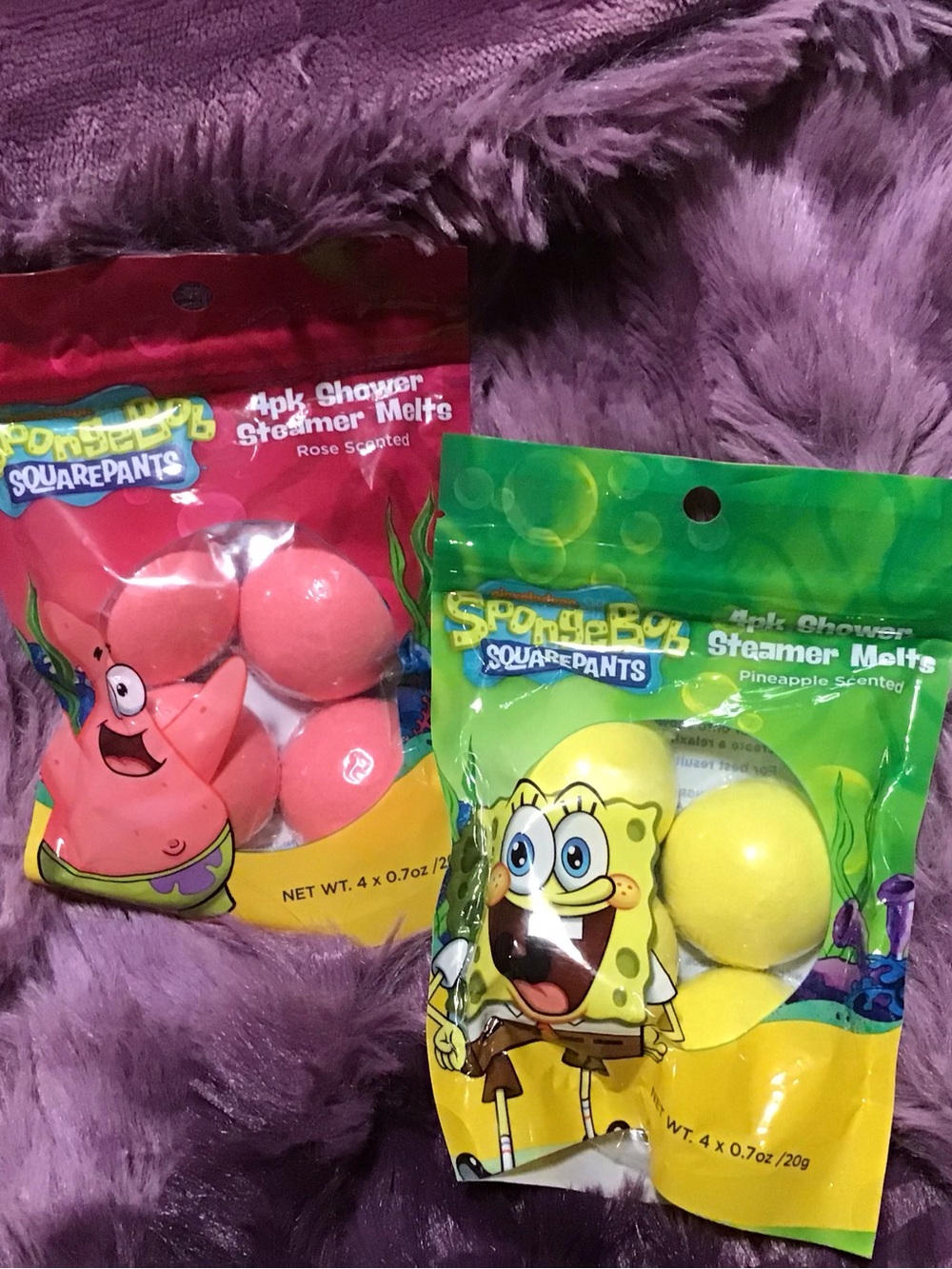 SpongeBob SquarePants Yellow & Pink Shower Steamer Melts - Pack of 4